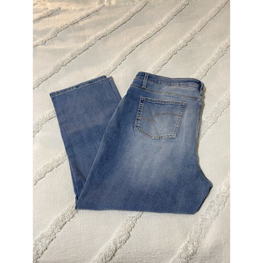 Time and True Med Wash Straight Fit Jeans Size 20 Petite